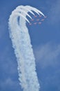 Red arrows display team Royalty Free Stock Photo