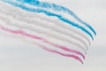 Red arrows in flight Royalty Free Stock Photo