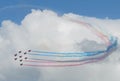 Red Arrows formation Royalty Free Stock Photo