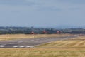 3 Red Arrows Hawk jets take off from Blackpool Airport