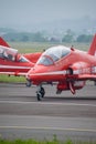 Red Arrows Hawk T1A preparing for flight