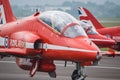 Red Arrows Hawk T1A preparing for flight Royalty Free Stock Photo