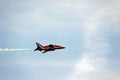 A Red Arrows RAF Airforce jet aeroplane Royalty Free Stock Photo