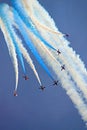 The Red Arrows RAF Airforce jet aeroplanes Royalty Free Stock Photo