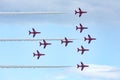 Red Arrows RAF Display Team Royalty Free Stock Photo