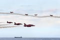 Red Arrows RAF Display Team Royalty Free Stock Photo