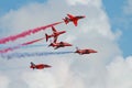 The Red Arrows team, Airbourne Royalty Free Stock Photo