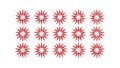 Red Asterisk Pattern Icon, Important, Required Note Indicator, vector design Generative AI Royalty Free Stock Photo