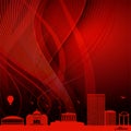 Red Athens city Grunge Background Royalty Free Stock Photo