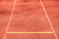 Red athlete Track or Running Track and line Royalty Free Stock Photo