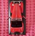 Red Audi 1/32 metal model Royalty Free Stock Photo
