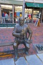 Red Auerbach statue, Boston, Massachusetts, USA Royalty Free Stock Photo