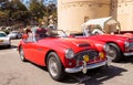 Red 1961 Austin Healey 3000 Royalty Free Stock Photo