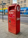Red Australian post box Royalty Free Stock Photo