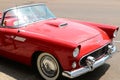 Red Automobile Outside of The Legendary Sun Studio, Memphis Tennessee Royalty Free Stock Photo