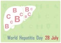 World Hepatitis Day poster campaign in vector design