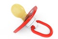 Red baby's pacifier