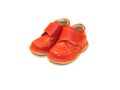 Red baby shoes Royalty Free Stock Photo