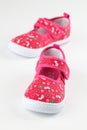 Red baby shoes Royalty Free Stock Photo