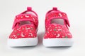 Red baby shoes Royalty Free Stock Photo