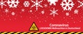 Banner Coronavirus Lockdown Christmas in Germany