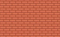 Red background. Vector brick wall. Old texture urban masonry. Vintage architecture block wallpaper. Retro facade room illustration