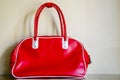 Red bag, business, sports or travel Royalty Free Stock Photo