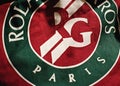 Red bag with the logo of Roland Garros