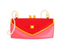 Red baguette bag Royalty Free Stock Photo