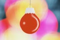 Red ball - christmas tree toy Royalty Free Stock Photo