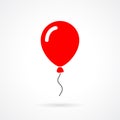 Red balloon vector icon Royalty Free Stock Photo