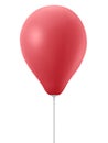 Red balloon on a on white background