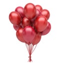 Red balloons. Premium quality balloons for wedding, birthday, christmas party decorations and other events