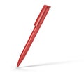 Red ballpoint pen isolated on white background Royalty Free Stock Photo