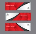 Red banner design template vector illustration, Geometric, polygonal Abstract background, texture, advertisement layout. web page. Royalty Free Stock Photo