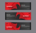 Red banner design template vector illustration, Geometric, polygonal Abstract background, texture, advertisement layout. web page. Royalty Free Stock Photo