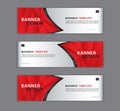 Red banner design template vector illustration, Geometric, polygonal Abstract background, texture, advertisement layout. web page. Royalty Free Stock Photo