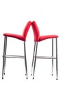 Red bar stool Royalty Free Stock Photo