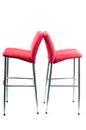 Red bar stool Royalty Free Stock Photo