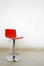 Red bar stool Royalty Free Stock Photo