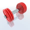 Red barbell