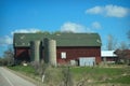 Red Barn Broken Silo