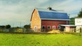 Red Barn Country Farm Royalty Free Stock Photo