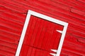 Red barn door Royalty Free Stock Photo