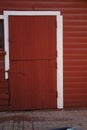 Red Barn door Royalty Free Stock Photo