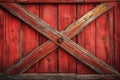 Red Barn Door Texture Ai photo Royalty Free Stock Photo