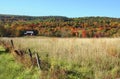 Red Barn, Fall Foliage Royalty Free Stock Photo