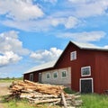 Red barn in Norrbotten Royalty Free Stock Photo