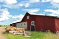 Red barn in Norrbotten Royalty Free Stock Photo