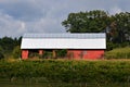 Red Barn at north Georgia, wine country USA Royalty Free Stock Photo